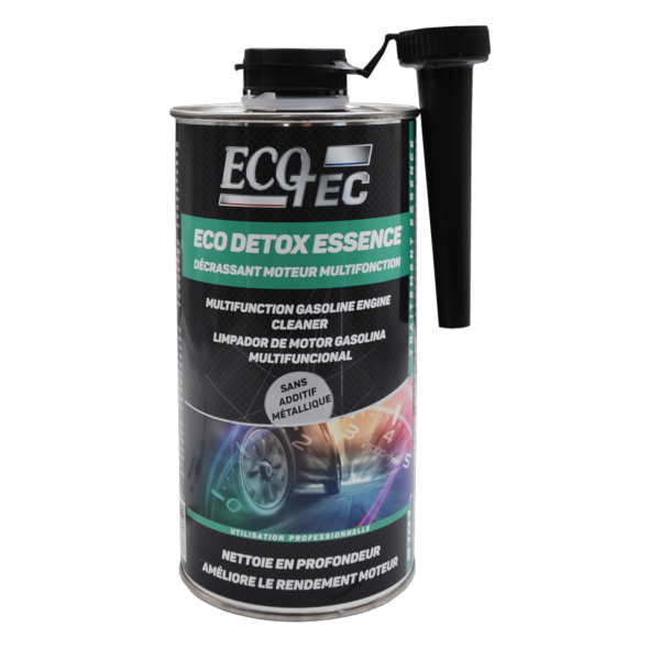 PHOTO-Produit décrassant moteur - Essence - Multifonction - Nettoie et améliore - ECO TEC - ECO DETOX