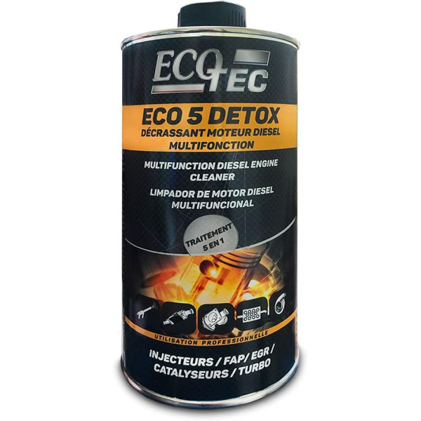 photo-Produit décrassant - Moteur diesel - Pour injecteurs/FAP/EGR/Catalyseurs/Turbos - ECO TEC