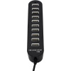 Hub - 10 ports USB - USB 2.0 - Permet de connecter plusieurs appareils