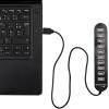 Hub - 10 ports USB - USB 2.0 - Permet de connecter plusieurs appareils