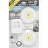 photo-2 lampes LED - Avec télécommande - LED COB - Ultra lumineux - Se colle facilement