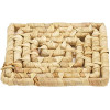 Dessous de plat - 15x15cm - Tressé en fibres naturelles - Pour plats chauds - Cuisine