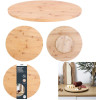 Plateau - Rond - Tournant - Bois bambou - 35cm diamètre - Idéal fromages, fruits, apéritif