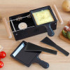 Appareil à raclette - 2 personnes - Chauffe avec bougie - 2 poêlons + spatules bois