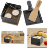 Appareil à raclette - 1 personne - Chauffe avec bougie - 1 poêlon + spatule bois
