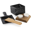 Appareil à raclette - 1 personne - Chauffe avec bougie - 1 poêlon + spatule bois