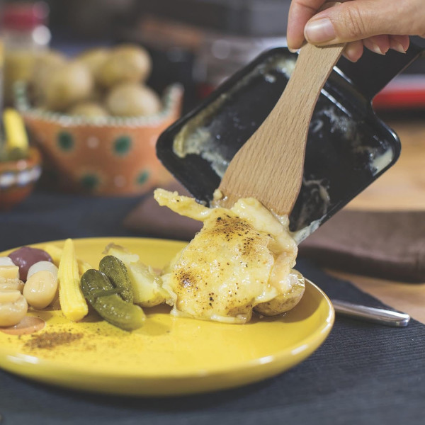 Spatules à raclette - Bois - Grattoir à raclette - Pour appareil à raclette - 6 pièces