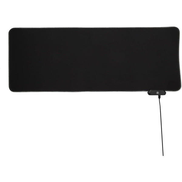 photo-Tapis de souris - Gamer - Noir - Grand format 80x30cm - 2 ports USB + éclairage RGB