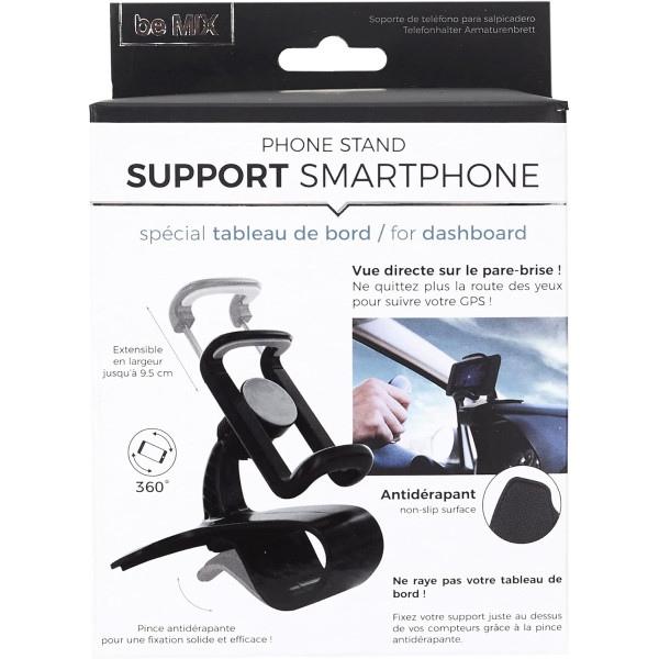 photo-Support pour téléphone - Se fixe au tableau de bord - Voiture - Pratique