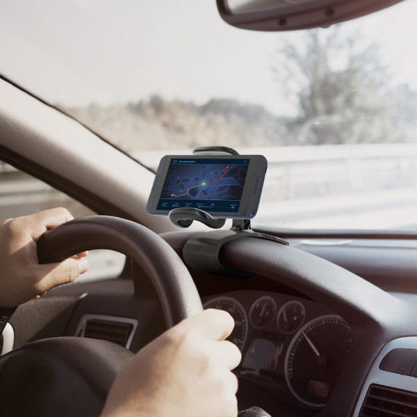 Support pour téléphone - Se fixe au tableau de bord - Voiture - Pratique