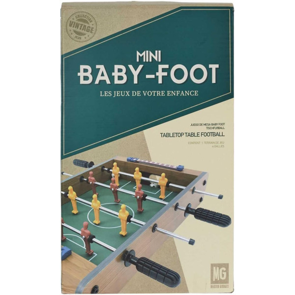 Baby-foot - A poser sur une table - 51x31x10cm - Idéal pour le bureau - Idée cadeau