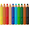 Crayons de couleur - Ergonomique - Mine XXL Jumbo - 10 couleurs - Faber-Castell