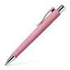 photo-Stylo à bille - Rose - Encre bleue - Pointe moyenne - Grip - Rétractable - Faber-castell - Poly Ball