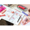 Stylo à bille - Rose - Encre bleue - Pointe moyenne - Grip - Rétractable - Faber-castell - Poly Ball