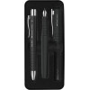 photo-Stylo à bille et stylo plume - Noir - Encre bleue - Soft touch - Grip - Faber-castell - Poly Ball