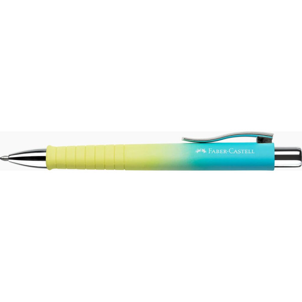 Stylo à bille - Sunrise - Encre bleue - Pointe moyenne - Grip - Rétractable - Faber-castell - Poly Ball