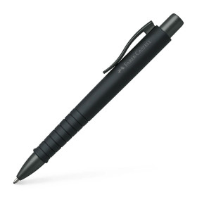 photo-Stylo à bille - Noir - Encre bleue - Pointe moyenne - Grip - Rétractable - Faber-castell - Poly Ball