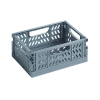 PHOTO-Mini caisse de rangement - Plastique - Pliable - Bleu - 14x10,5x6cm - Bureau, loisirs créatifs