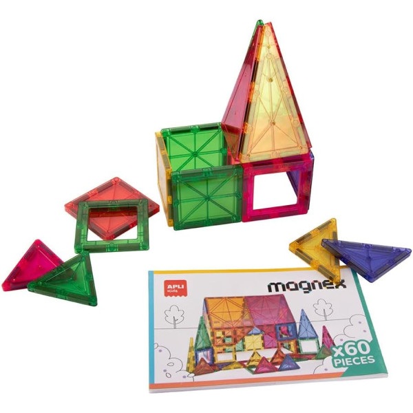 Jeu de construction - Magnétique 3D - 36 pièces - Magnex - Apli - Dès 6 ans
