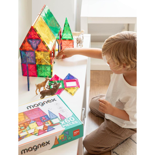 Jeu de construction - Magnétique 3D - 36 pièces - Magnex - Apli - Dès 6 ans