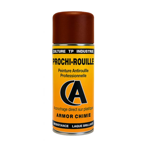 photo-Bombe de peinture - Antirouille - Effet Corten - Prochi-rouille - Armor Chimie - 400ml
