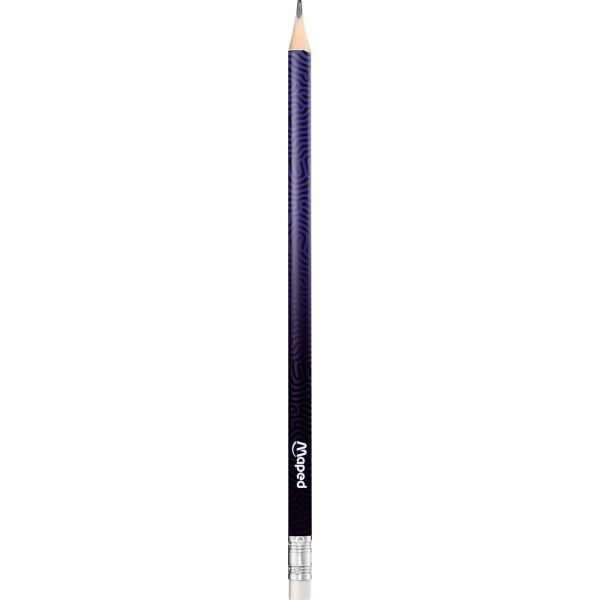 6 crayons graphite - HB - N°2 - Embout gomme - Mine résistante - Maped - Deepsea