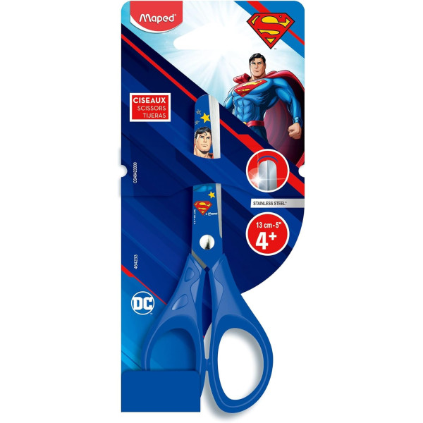 Ciseaux - Scolaire - Bouts ronds - 13 cm - Dès 4 ans - Maped - Superman