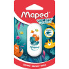 Gomme - Blanche - Sans PVC - Scolaire - Idéal pour la trousse - Maped - Jungle Fever