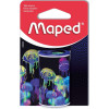 Taille-crayon - 1 trou - Avec réservoir en métal - Idéal pour la trousse - Maped Deepsea