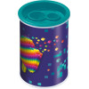 photo-Taille-crayon - 2 trous - Avec réservoir en métal - Idéal pour la trousse - Maped - Pixel Party