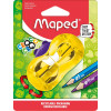 Taille-crayon - 2 trous - Avec réservoir en plastique - Enfant - Dès 3 ans - Maped CrocCroc
