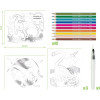 Coffret coloriage - Thème dinosaure - 3 modèles + crayons aquarellables - Dès 7 ans - Maped creativ
