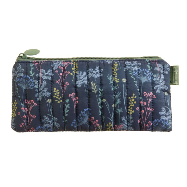 photo-Trousse - Tissus - Motif fleuri - Petit modèle - Idéale pour ranger stylos, accessoires - Miquelrius