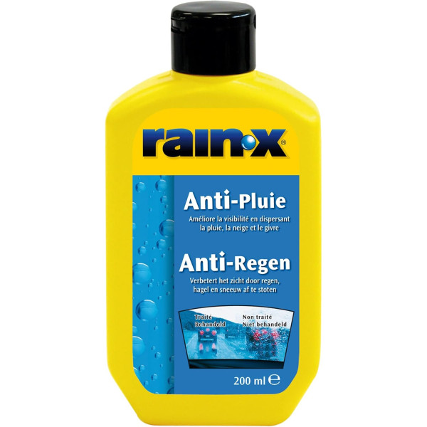 photo-Produit anti-pluie pour pare-brise - Améliore la visibilité - Disperse pluie, neige, givre - Rain-X