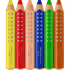 Crayons de couleur - Ergonomique - Mine XXL Jumbo - 6 couleurs - Faber-Castell