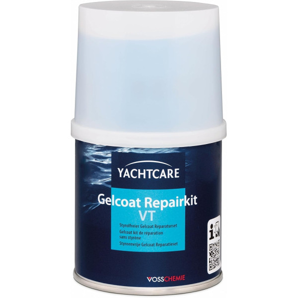 PHOTO-Gelcoat - Kit de réparation - Sans styrène -  Crème - RAL 9001 - Durcisseur inclus - YACHTCARE
