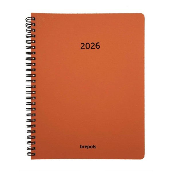 photo-Agenda Semainier 2026 Timing Calvi - 17,1 x 22 cm - Orange - Brepols