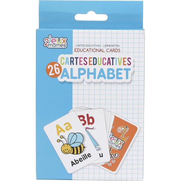photo-Jeu éducatif - Apprendre l'alphabet - 26 cartes éducatives - Dès 3 ans