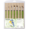 photo-Pinceaux - Assortiment 6 tailles et formes + natte  - Loisirs créatifs - Da Vinci
