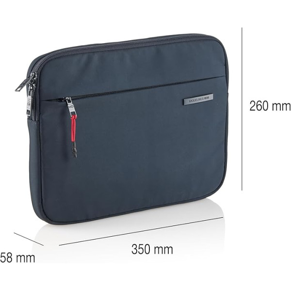 Housse - Pochette - Pour PC Portable de 15" ou 16" - 39x29x3cm - Bleu - Miquelrius