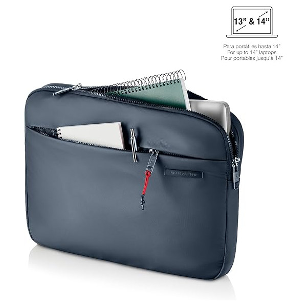 Housse - Pochette - Pour PC Portable de 15" ou 16" - 39x29x3cm - Bleu - Miquelrius