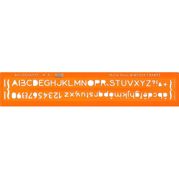 photo-Trace-lettres - Billographe - Lettres + chiffres - Plastique - 24,5cm - Pour l'école