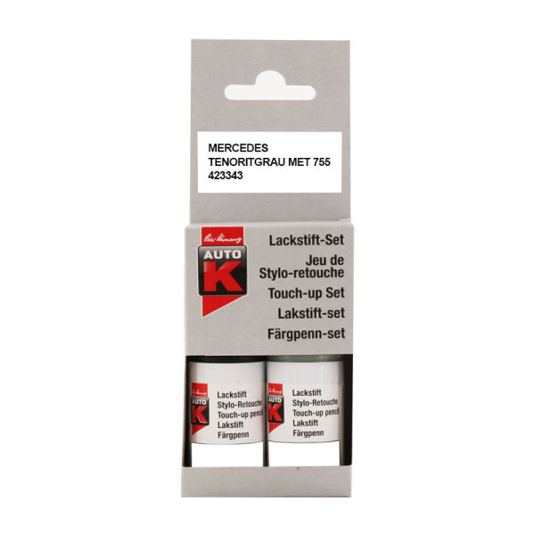 PHOTO-Stylo de retouche et vernis pour carrosserie - Mercedes - Tenoritgrau met 555 - Auto K