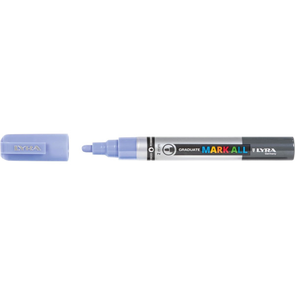 Marqueurs - Indélébile - Permanent - 6 couleurs pastel - Pointe ronde 2mm - Lyra