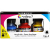 photo-Encres acrylique - 6 flacons 29,5ml + 1 marqueur - Couleurs classiques -  Daler Rowney