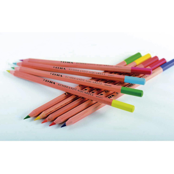 Crayons de couleur - Aquarelle - Haute qualité - 96 couleurs + accessoires - Coffret bois - Beaux-arts - Lyra