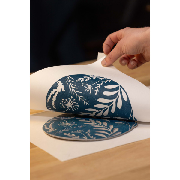 Papier pour linogravure - A4 - Papier fibres de bambou - 30 feuilles - Pébéo