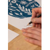 Papier pour linogravure - A4 - Papier fibres de bambou - 30 feuilles - Pébéo