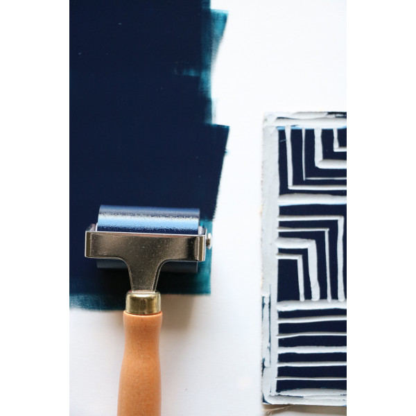 Rouleau encreur - Pour linogravure - 5cm largeur - Caoutchouc haute qualité - Pébéo
