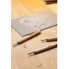 Gouges - Pour linogravure - 3 tailles - Pour linoléum et bois - Manche en bois - Pébéo